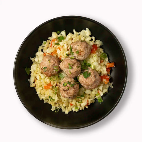 Italian Meatballs with Cauliflower Rice