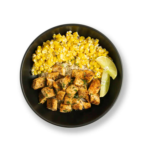 Street Corn Chicken Rice Bowl