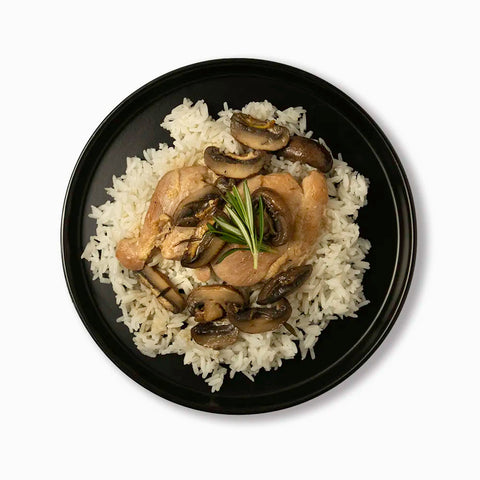 Rosemary Chicken with Mushrooms and Rice