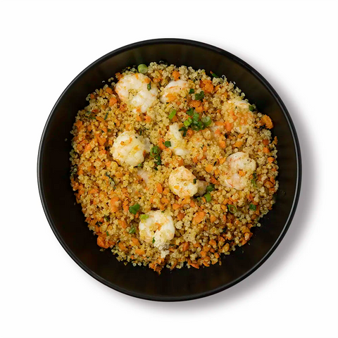 Shrimp "fried" Quinoa