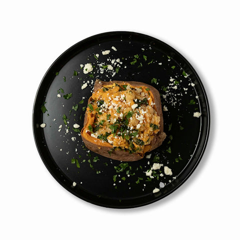 Mediterranean Stuffed Sweet Potato